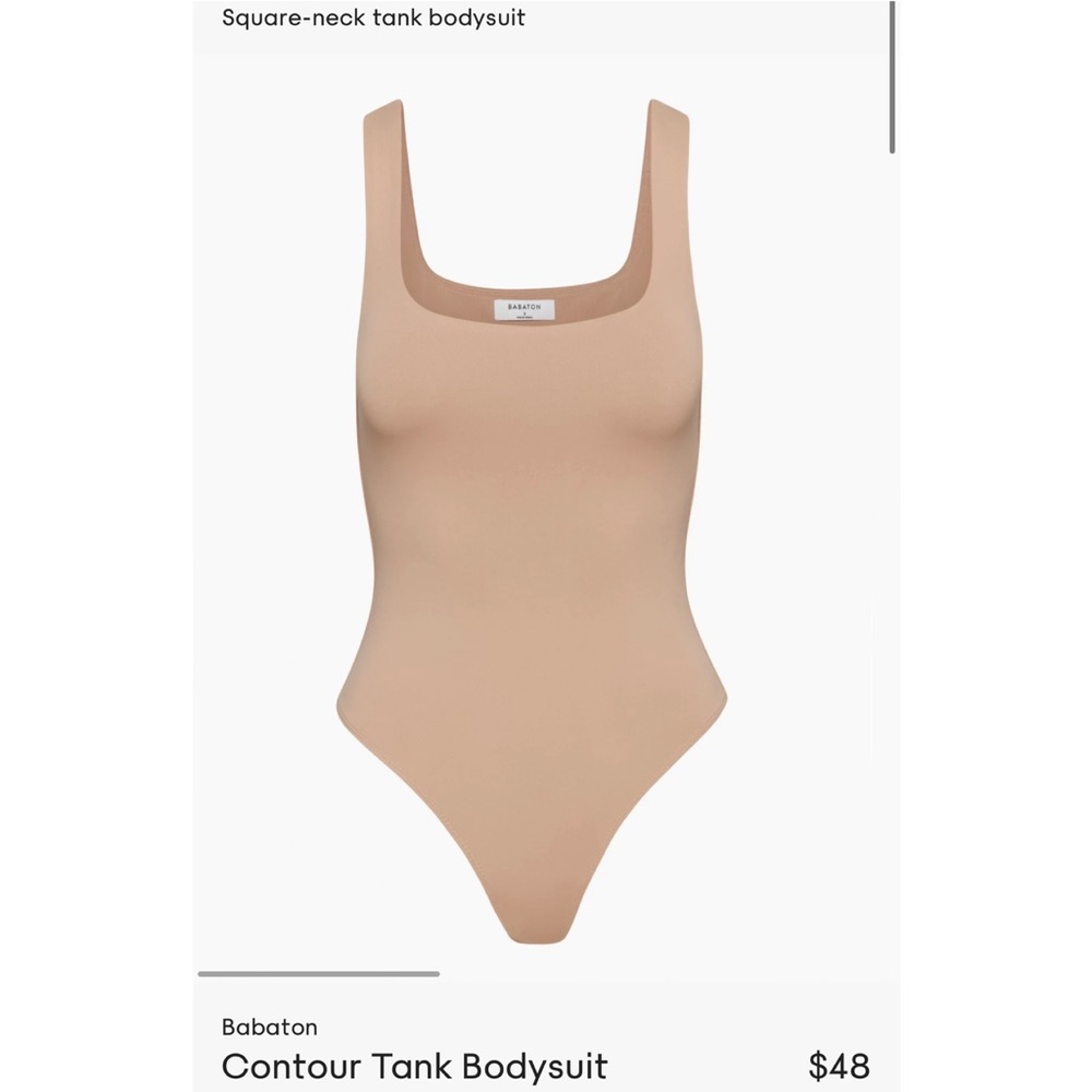 Aritzia Babton Contour Tank Bodysuit in Toasty